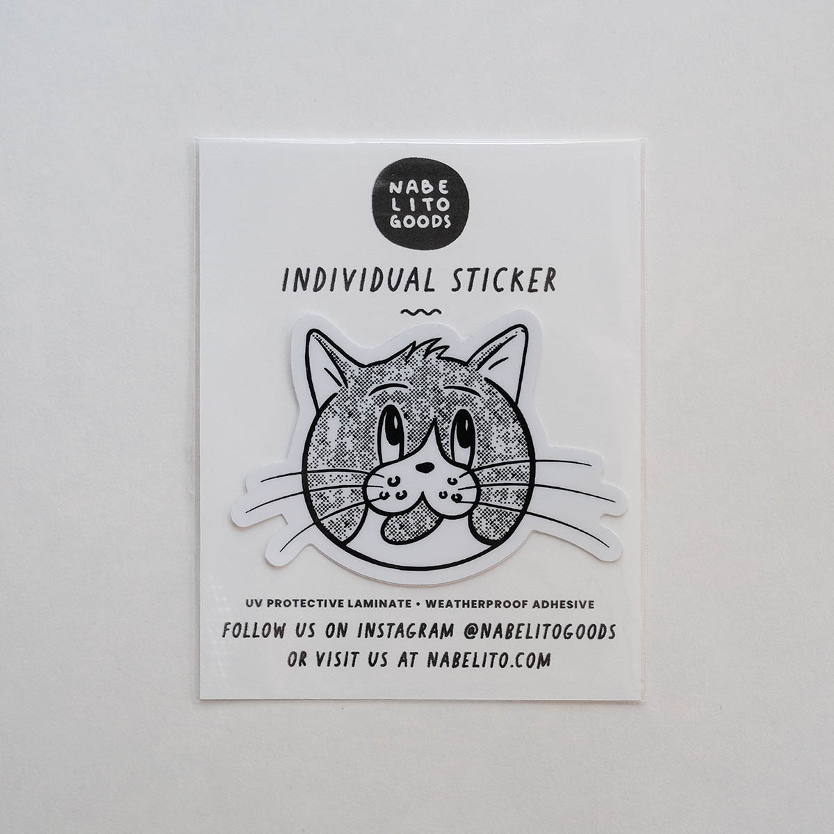Playful Cat Grin Sticker